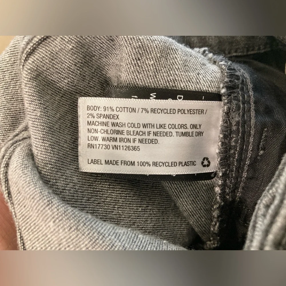 Universal Thread Dark Charcoal Gray High Rise Skinny Jeans Size 10 Short - Picture 10 of 11